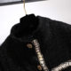 300 ປອນເຄື່ອງນຸ່ງຜູ້ຍິງທີ່ມີຂະຫນາດໃຫຍ່ພິເສດສໍາລັບໄຂມັນ mm ດູໃບໄມ້ລົ່ນແລະລະດູຫນາວໃຫມ່ສະບັບພາສາເກົາຫຼີວ່າງ slimming ຂະຫນາດນ້ອຍທີ່ມີກິ່ນຫອມ tweed top jacket