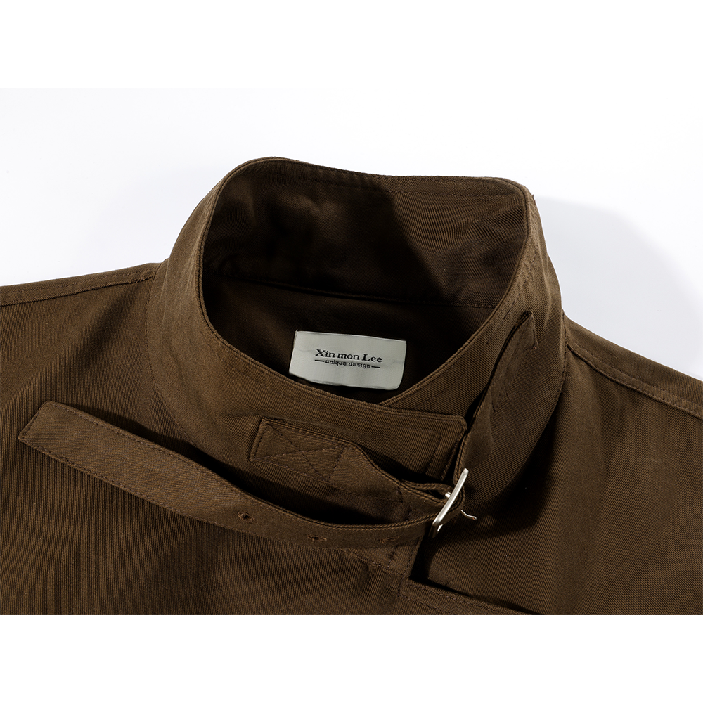 Осень trench coat, стиль высокого качества, яркий запоминающийся стиль, корейский стиль, оверсайз