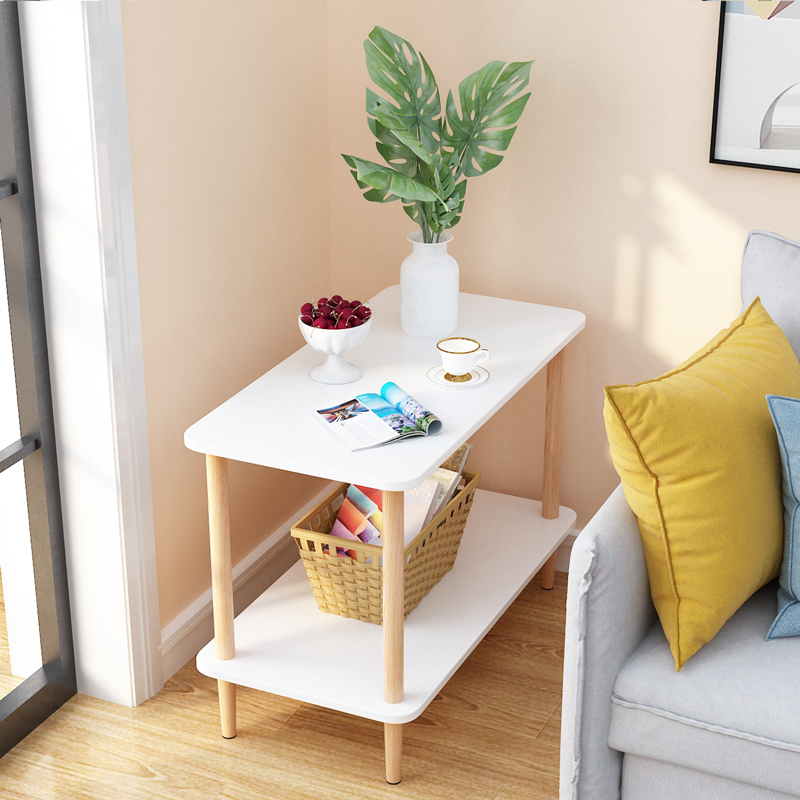 Coffee table simple modern household small apartment table living room sofa side table bay window bedroom bedside simple small square table