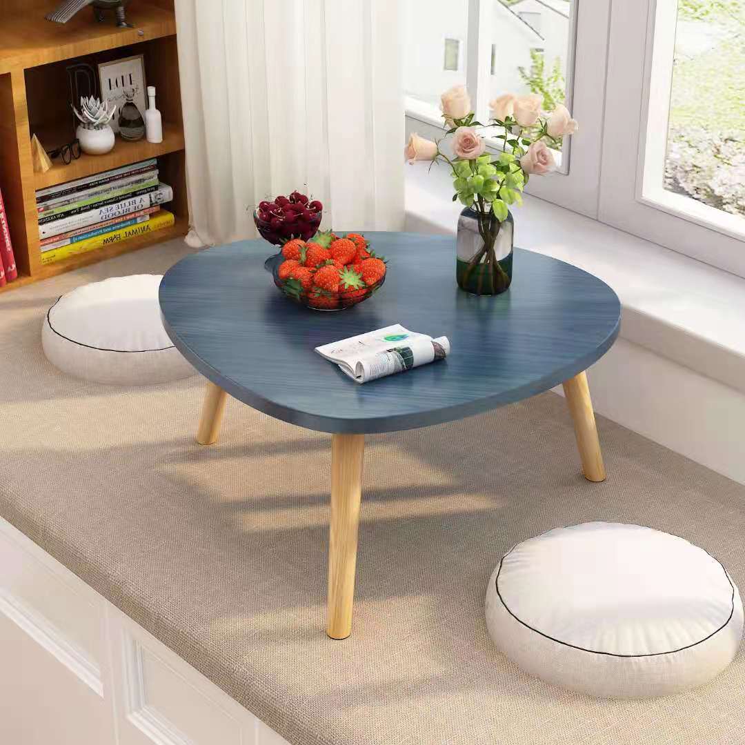 Simple bay window small coffee table Nordic home window sill balcony bedroom sitting low table ins wind tatami small table