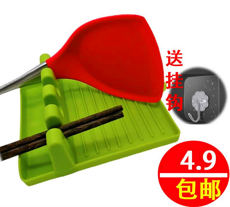 Pan Shovel rack Kitchen Shelf Soup Spoon Cushion for Home Chopsticks Lid Pan Spade Mat Multifunction Release Shovel