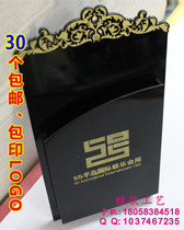 New spot acrylic room card box Consumption card box Menu card box Hotel KTV box wall hanging box