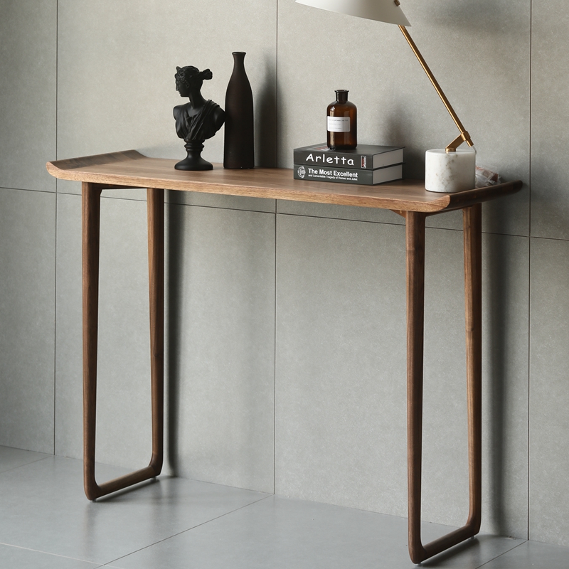 North American black walnut solid wood porch table new Chinese style head table modern minimalist wooden bar case porch table long table