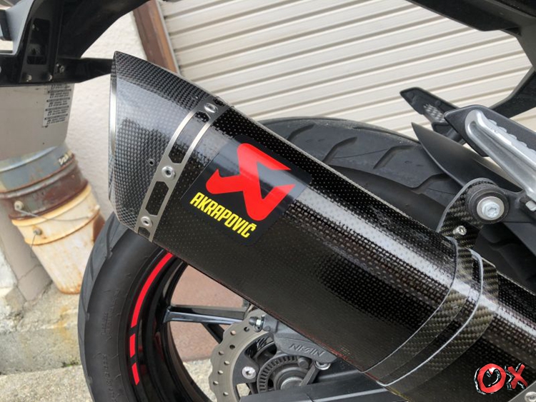 Scorpio exhaust for Kawasaki Ninja ninja400 250 Z400 modified titanium alloy carbon fiber tail section