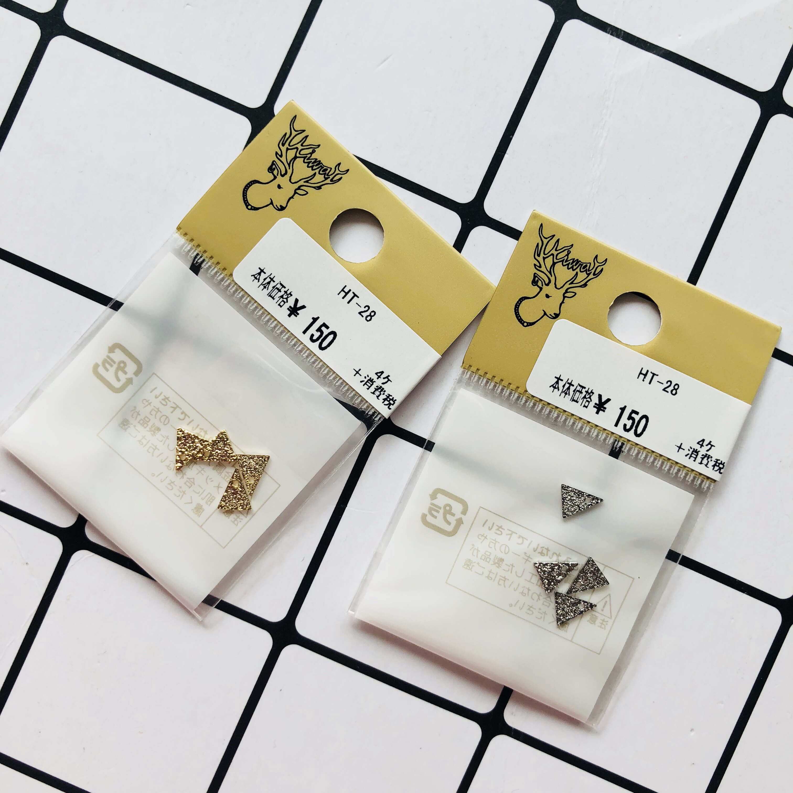 Shunfeng spot Japanese kiwa expensive and mini frosted surface metal sheet diy accessories HT-28