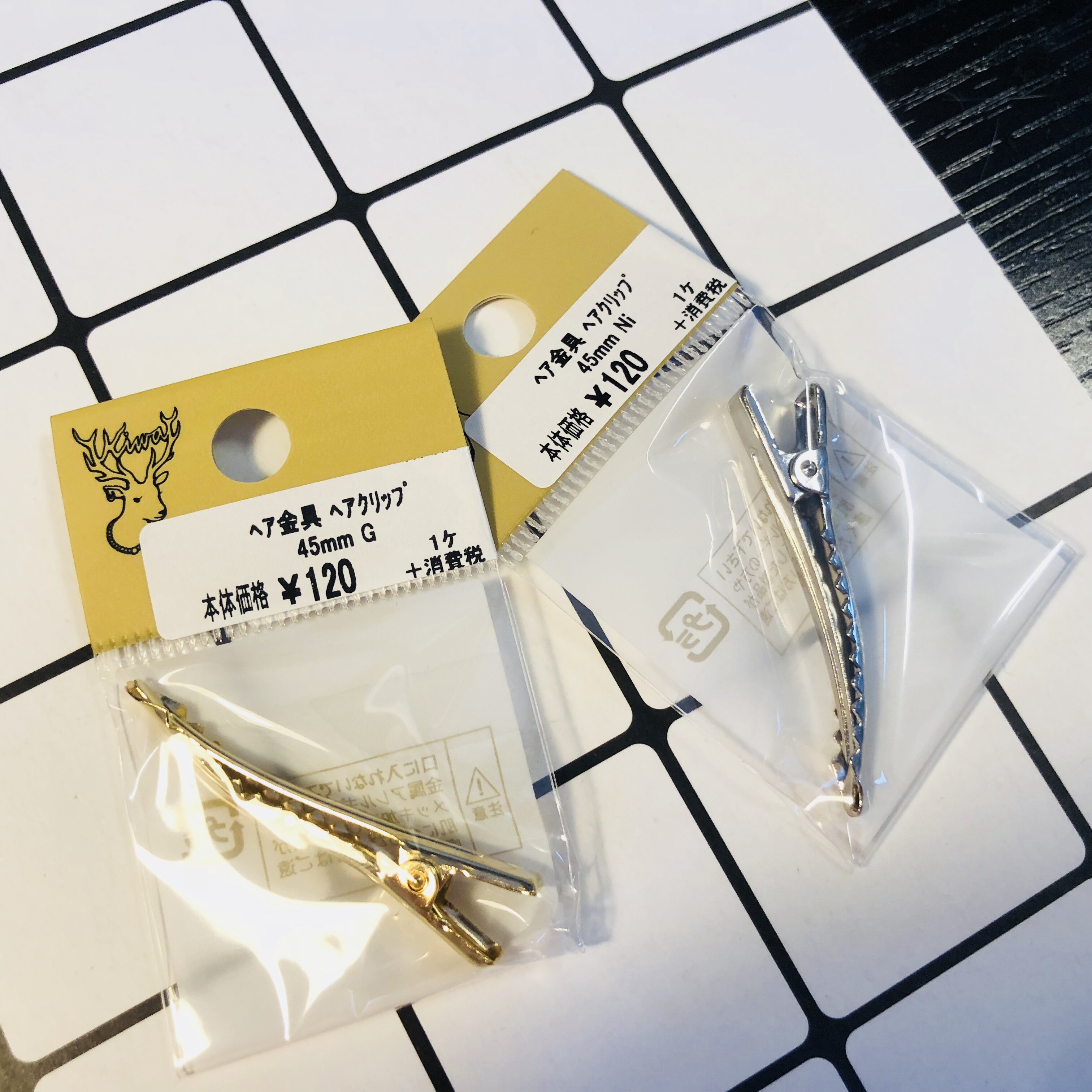 Shun Feng Spot Japan Kiwa Expensive and Metallic Fish Mouth Crocodile Straight Hair Card Hair Accessories Jewelry Diy Accessories