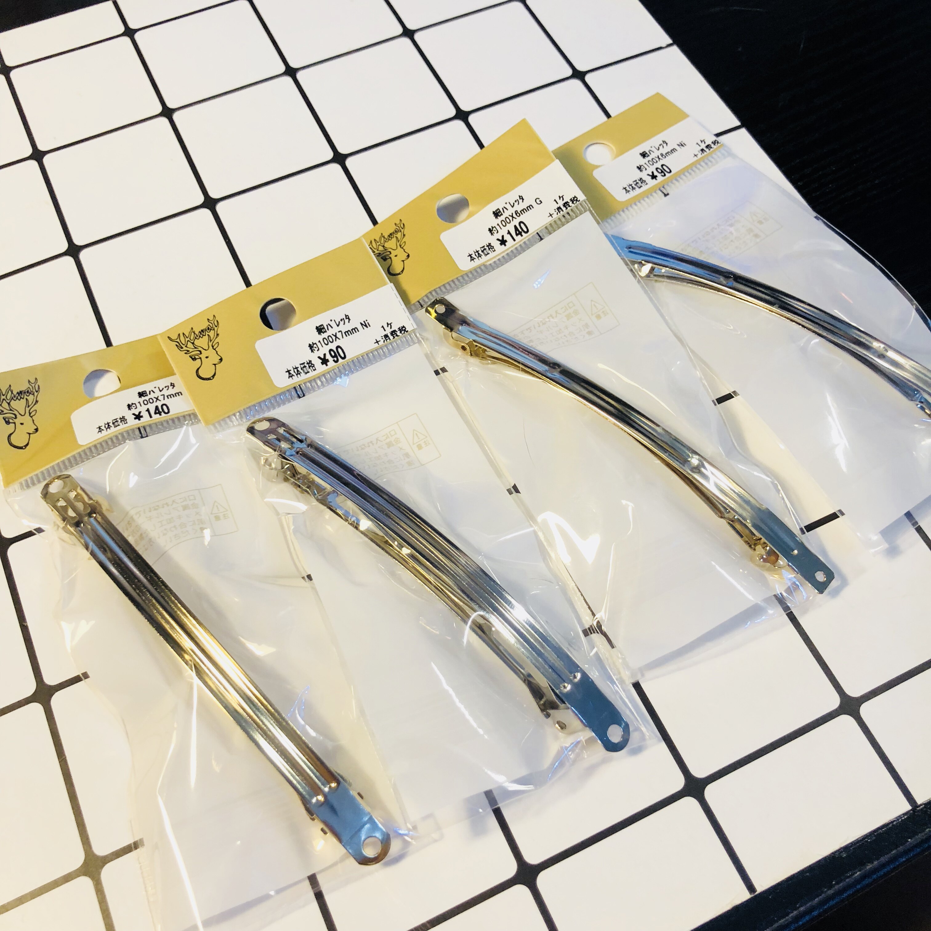 Shun Feng Spot Japan Kiwa Expensive and metal spring hairpin Fine style 6 7mm Hair Accessories Jewellery Diy Accessories