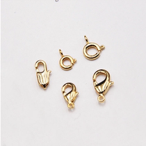 Domestic Cooperation Copper Plated 18K Gold Closetail Fish Tail Buckle Spring Buttoned Bracelet Necklace Accessories Diy Jewellery Accessories