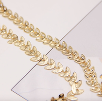 Domestic Cooperation 18K Copper Gilded Leaves Chain Diy Necklace Earl Accessories Accessories