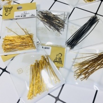 Shunfeng Spot Japan kiwa Guihe manufacturing gold] Metal T pin earrings diy base accessories