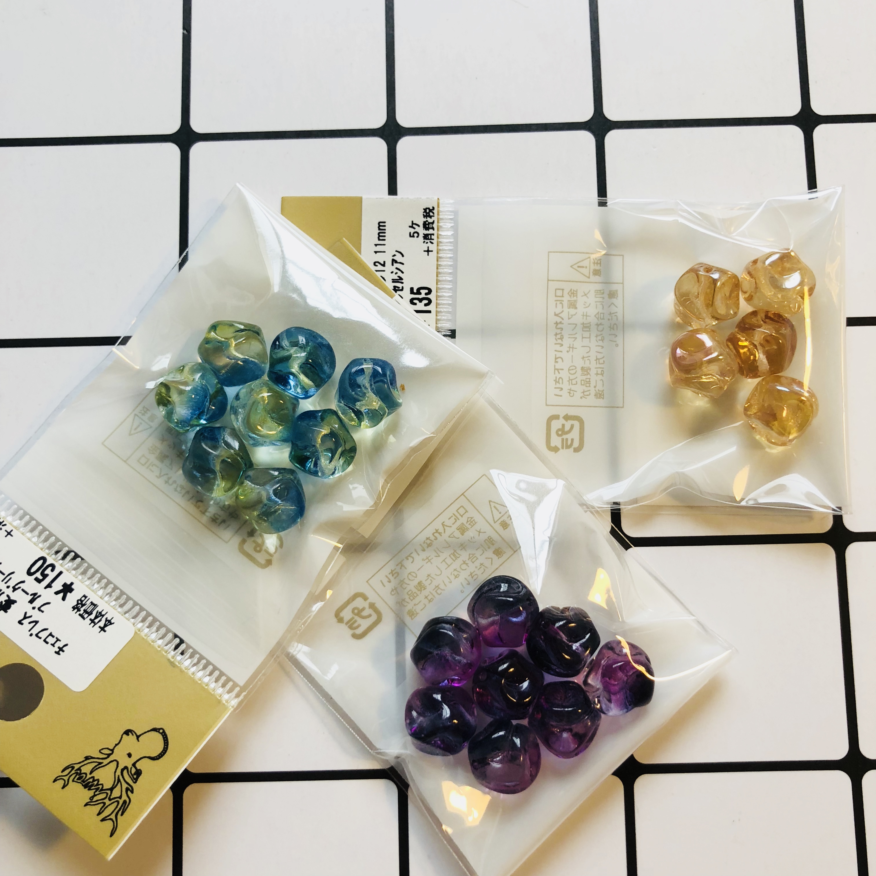 Shun Feng Spot Japan Expensive and kiwa Colour transparent Gradual Layer Distorting styling Beads Jewelry Diy Accessories
