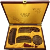 Расческа, комплект, памятное зеркало из сандалового дерева для влюбленных, подарок на день рождения