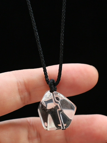 Кубики льда, оригинальный белый белый кварц, подвеска из кварца для влюбленных, небольшое дизайнерское ожерелье