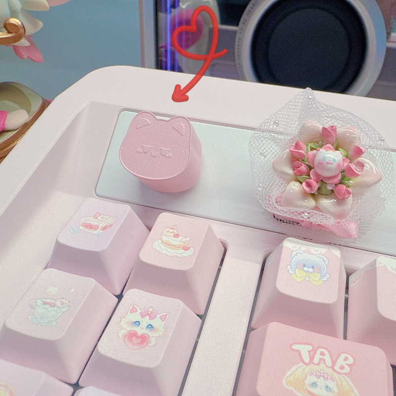 Customized Creative Aluminum Alloy Spray-Painted Replacement Keyboard Half-Axis Speaker Metal Knob for Small Cat-Themed Devices Customized Creative Aluminum Alloy Spray-Painted Replacement Keyboard Half-Axis Speaker Metal Knob for Small Cat-Themed Devices