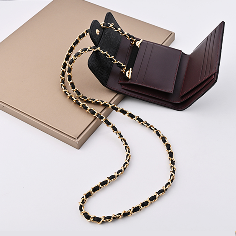 Short Style 70% off Wallet Converted into a Crossbody Bag, Pebbled Leather with Chain Transformation, Cf Small Chanel-Style Crossbody Bag, Black Caviar Color Short Style 70% off Wallet Converted into a Crossbody Bag, Pebbled Leather with Chain Transformation, Cf Small Chanel-Style Crossbody Bag, Black Caviar Color