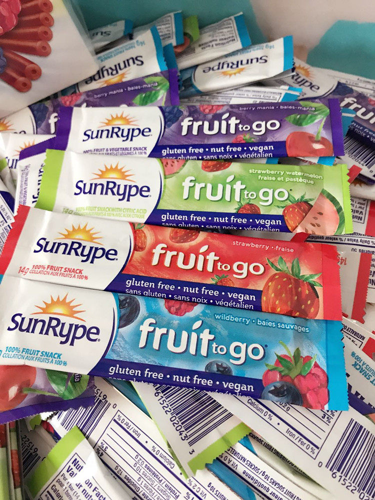 Canada SunRype fruit bar baby fruit carb fruit tree peony children snacks toddler co-food 1 boxed 24 bar