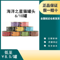 Ocean star cat canned adult cat kitten wet food nutrition staple food fattening hair gill cat snack can cat 70g*6 10