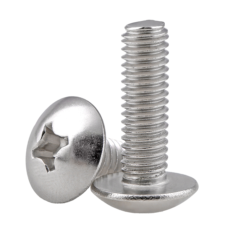 M4 M5*6-30mm cross large flat head screw 201 stainless steel mushroom head umbrella head mushroom head machine screw