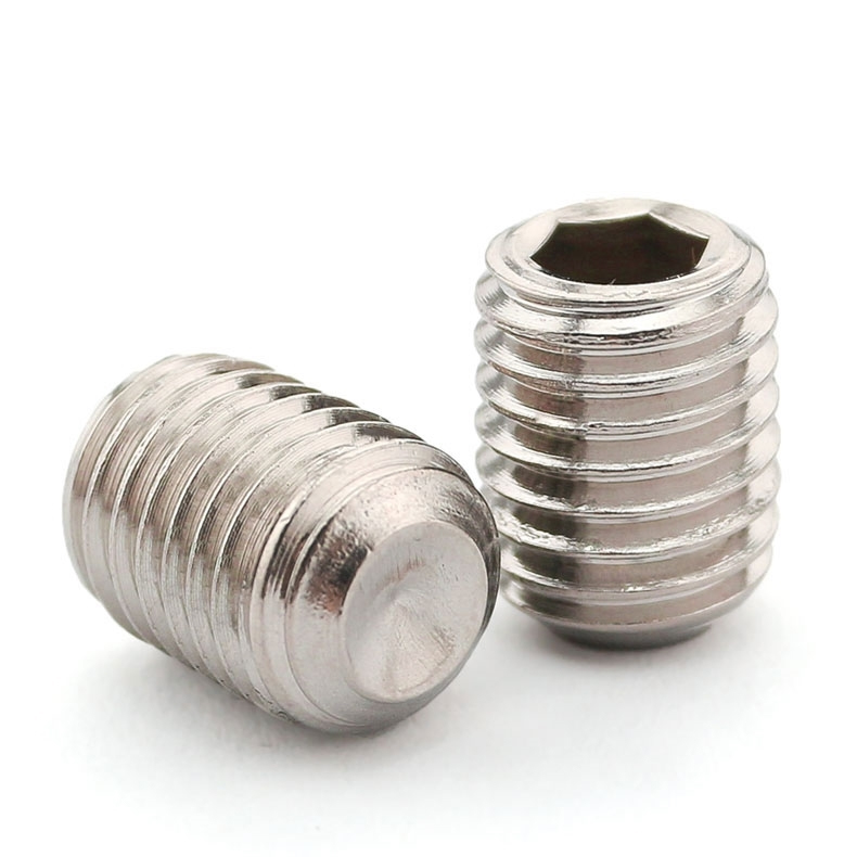 M3 * 2-20mm recessed end fastening screw 304 stainless steel DIN916 inner hexagonal machine rice top wire without head screws