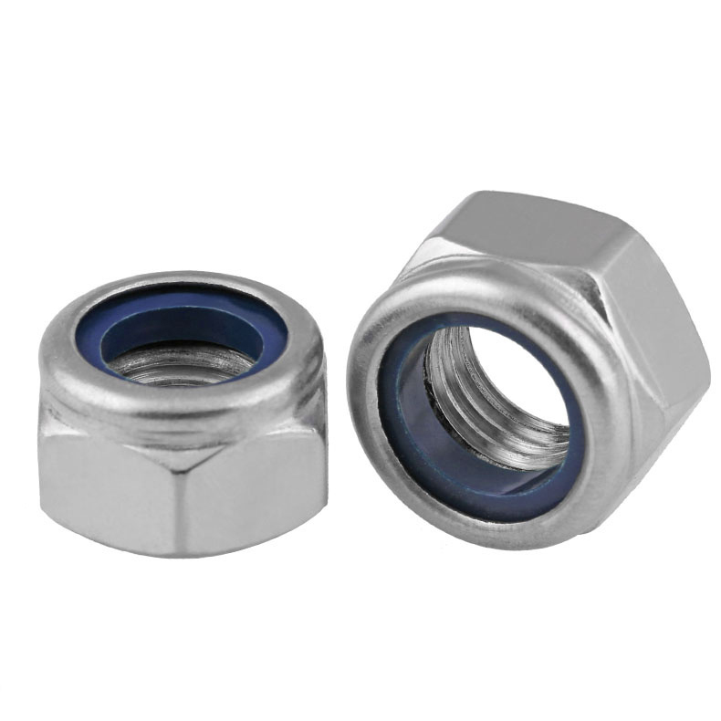 M3M4M5M6M8M10M12 anti-loose nut Zhengzong 316 stainless steel screw cap Self-lock anti-slip nut resistant to acid