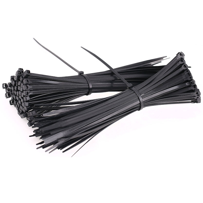 Black nylon cable ties width 3-5mm * length 80-500mm National standard environmental protection cable ties high temperature fast cable ties