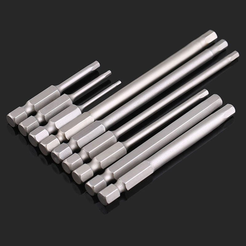 HRC60 electric batch head inner hexagonal pneumatic screwdriver head alloy steel strong magnetic H1 H1 5-H2-H2 5-H3-H4-H5