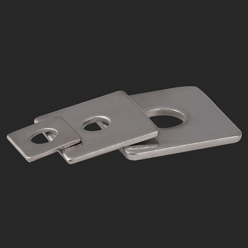 M3-M16 square spacer thickened flat cushion 304 stainless steel square shaped square gasket curtain wall with square cushion spot