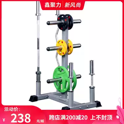 Household large hole barbell sheet multi-function storage shelf Small hole barbell olympic rod storage rack bracket commercial placement shelf