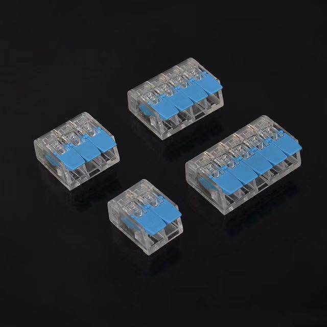 Blue PCT-221-412 413 415 Transparent color soft and hard wire Press Connector