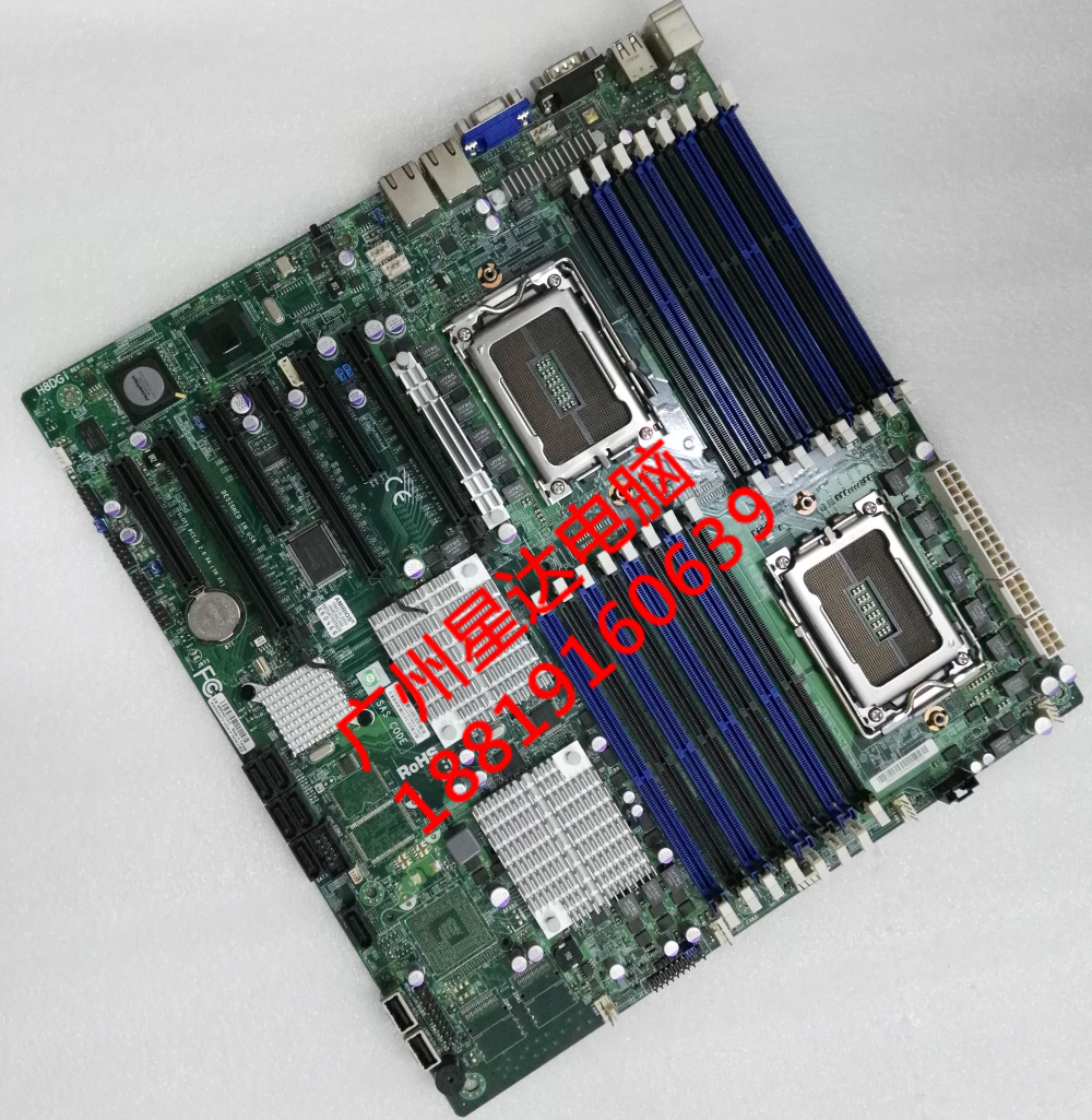 Ultra-micro H8DGI Two-way AMD Haolong 6 Series Main Board Double CPU suit 32 Nuclear Two-Way
