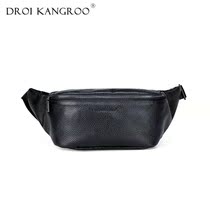 DROIKANGROO 2020 summer new first layer cowhide mens chest bag waist bag shoulder bag casual bag bag