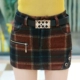 Quần short len ​​cho phụ nữ mùa thu đông Các mẫu mặc 2018 mới lưới giảm béo mùa đông quần quần len quần short quần mùa đông thời trang nữ trung niên