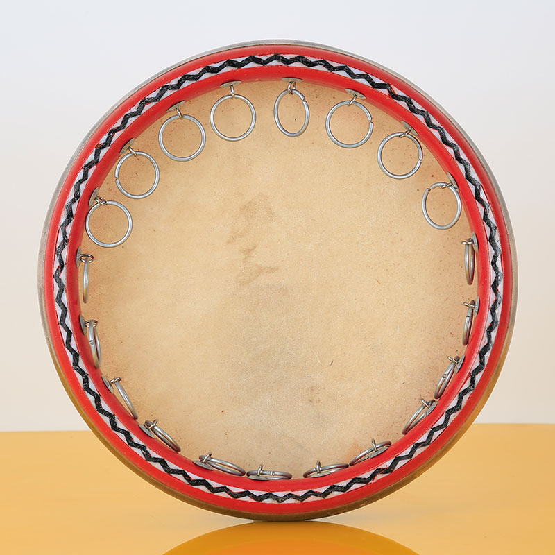 Xinjiang tambourine beginner adult cowhide performance accompaniment drum dance props Xinjiang dance Uygur musical instrument