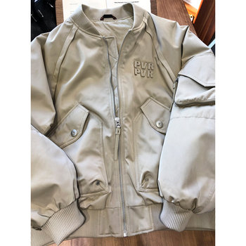 High fixed weight structure 90 duck down thickened flight workwear down jacket men's baseball uniform winter new warm jacket