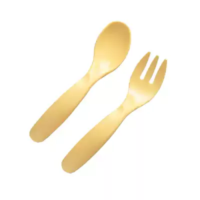 Ritchell richell baby with a spoon Fork