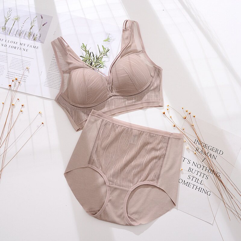 2021 winter hot underwear suit foreign trade original single cut standard no steel ring gathered to collect pair of breasts sexy large size bra