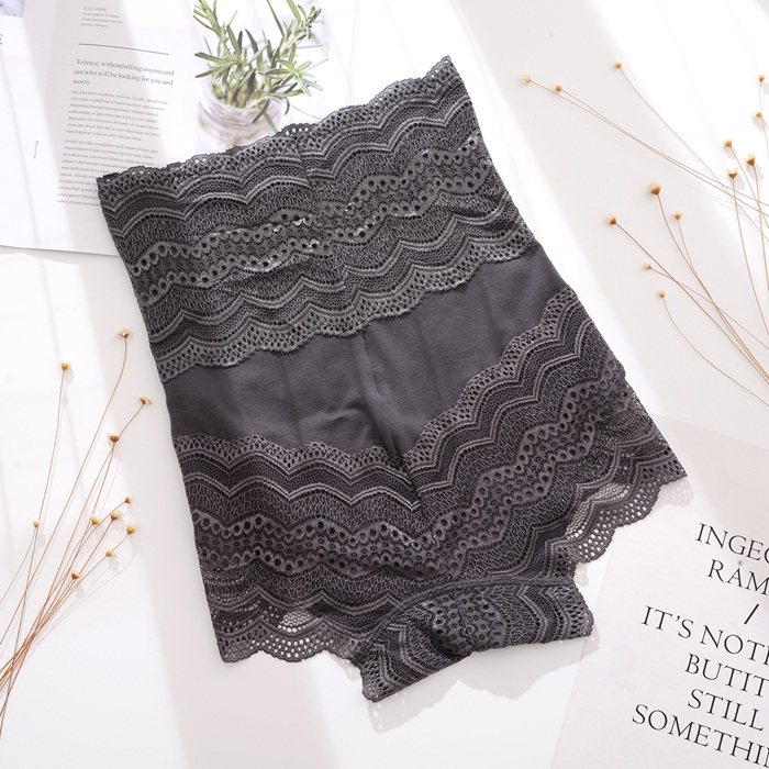 Foreign trade original single cut standard export South Korea high waist ladies underwear cotton sexy lace shorts women comfortable bottoming