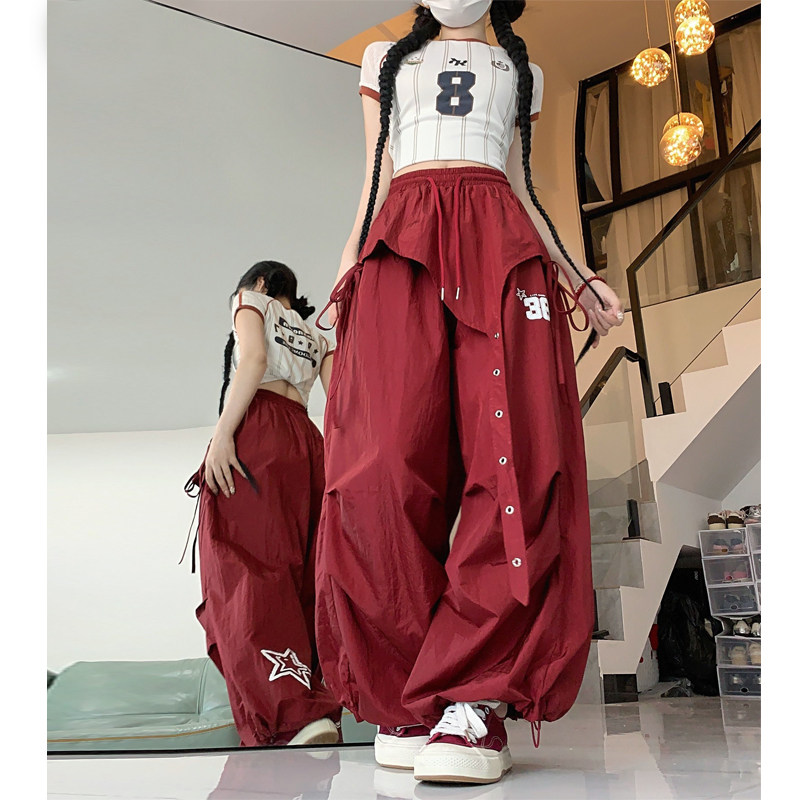 女性用スタイリッシュジャズダンス速乾性パラトルーパーパンツ、秋の新作スタイル、ヒップホップカジュアルパンツ、セクシーなスポーツパンツ。