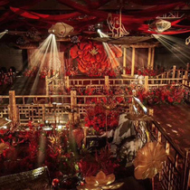 Chinese wedding props Wooden fence stair fence railing stage Meichen photo studio window Wedding hall Small bridge