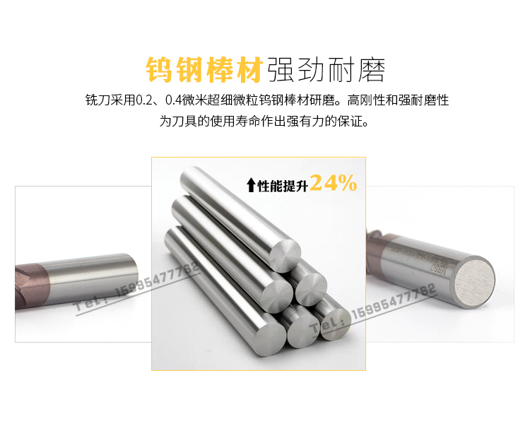 ANFCUT dao phẳng đầu bóng vonfram thép phay dao 2 lưỡi thẳng shank cacbua cuối mill phay phay dao CNC - Dụng cụ cắt lưỡi cắt đá hoa cương