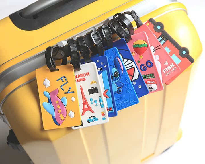 Dày silicone travel hành lý xách tay nội trú board phim hoạt hình sáng tạo có thể treo thẻ vận chuyển thẻ bus bộ thẻ ví đựng tiền mini nữ