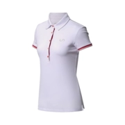 Li Ning Women Sports Life Series ngắn tay áo sơ mi cộc tay áo thun cotton 2018 hè APLN126-3-4