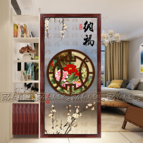 Simple tempered art glass living room decorative screen partition entrance background frosted double-sided light transmission technology Nafu