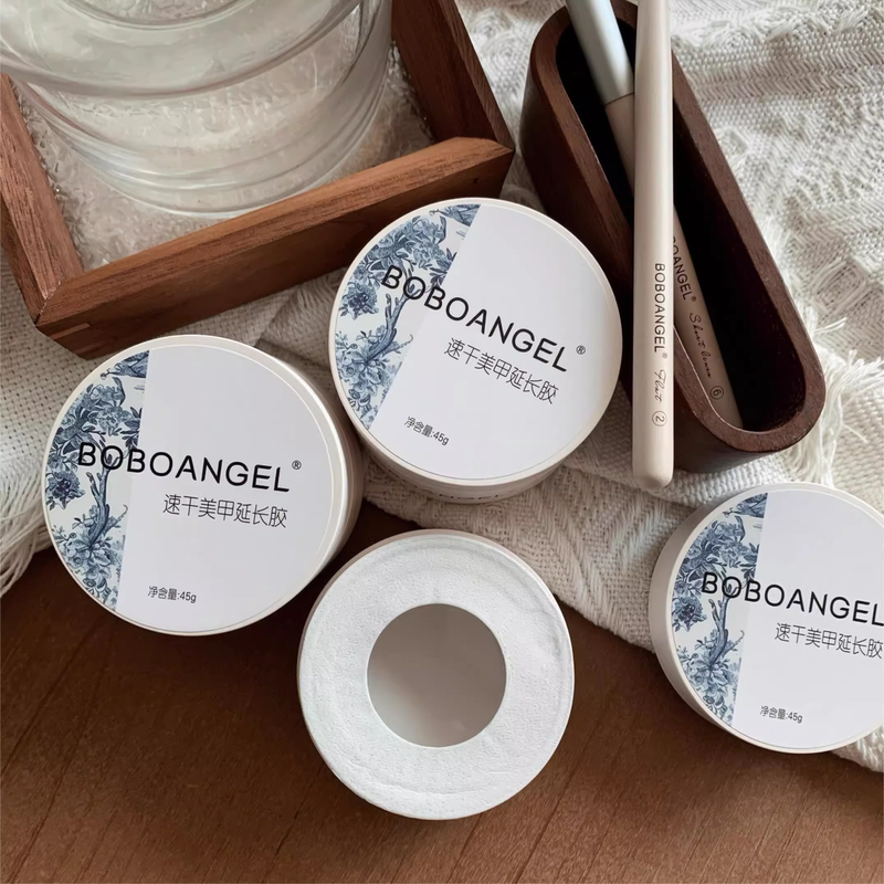Boboangel Quick-Drying Nail Extension Gel 45g Nail Tip Paper Tray Shaping Construction Extension High Transparency Phototherapy Gel