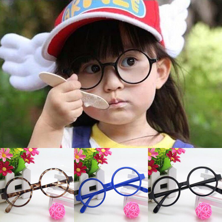 Korean version of Alara Harry Potter children's glasses frame tide round frame baby dress mirror performance photo