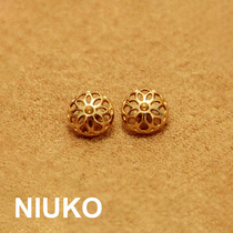 NIUKO button accessories Golden exquisite hollow button button shirt small button DIY retro metal buckle