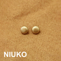 NIUKO shirt button Simple matt gold metal button shirt button Clothing accessories Exquisite small button