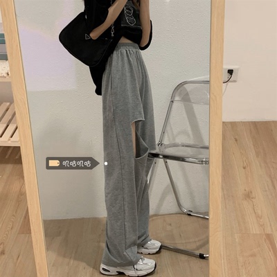 taobao agent Sports jeans, high waist, for plus size ladies, fitted, suitable for teen
