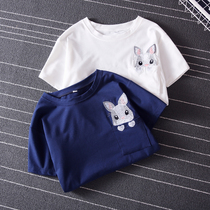 White pure cotton summer clothing 2022 new short sleeves women blouses lower tide tennis red students loose Korean version ins 100 hitch