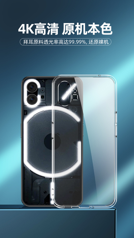 1 Transparent Clear Airbag Corner Protection Nothing Phone Case